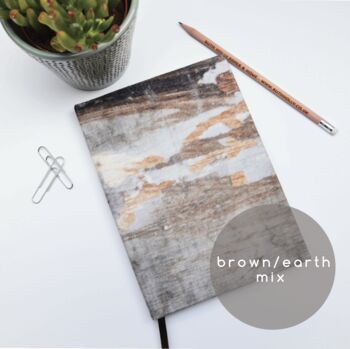 Earthy Patterned, Fabric Linen Notebook A5, 2 of 5