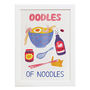 Oodles Of Noodles Risograph Print, thumbnail 3 of 3