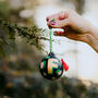 Hand Painted Leopard Print Personalised Ceramic Bauble, thumbnail 5 of 8