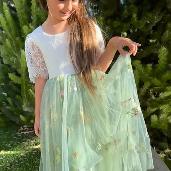 Tinkerbell ~ Party Or Flower Girl Dress, 4 of 7