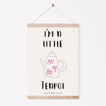 'I'm A Little Teapot' Nursery Rhyme Print, 2 of 5