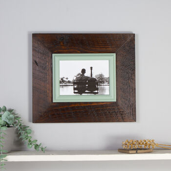 Reclaimed Timber Picture Frame Wedding Gift Idea, 4 of 7