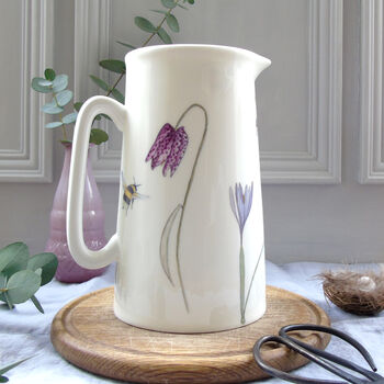 Bluebell And Bees Fine Bone China Farmhouse Jug, 4 of 9