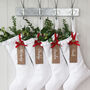 Personalised Wooden Stocking Name Tag, thumbnail 3 of 3