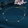 Genuine Pearl Choker Necklace In Sterling Silver, thumbnail 5 of 12