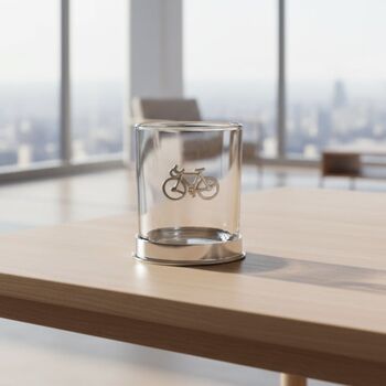 Personalised Cycling Icon Pewter Tumbler, 2 of 4