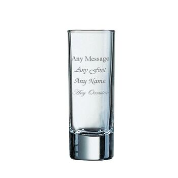 Personalised Engraved Tall Shot Glass 60ml, 2 of 4