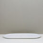 White Oblong Jesmonite Decorative Tray, thumbnail 2 of 3