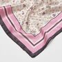 Deco Blooms Silky Lightweight Cream Scarf, thumbnail 4 of 5