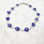 Evil Eye Rhodium Plated Silver Protection Bracelet, thumbnail 1 of 6