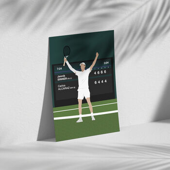 Jannik Sinner Tennis Print, 3 of 4