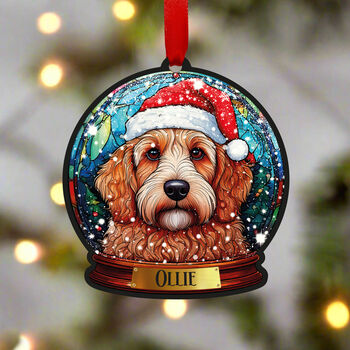 Labradoodle Dog Tree Decoration, 5 of 6