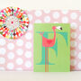 Mini F For Flamingo Card, thumbnail 1 of 5