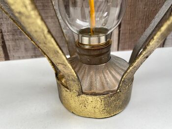 Gold Crown Battery Table Lamp Bedside Or Desk Light, 7 of 10