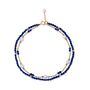 Clara Double Chain Bracelet With Lapis Lazuli And Pearl, thumbnail 2 of 4