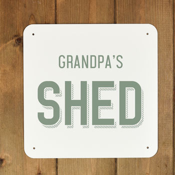 Personalised Garden Shed Sign For Dad, 4 of 6
