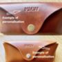 Personalised Burnt Tan Leather Glasses Case, thumbnail 3 of 11