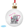 Personalised Me To You Couple Christmas Bauble, thumbnail 2 of 3