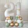 Diy Luxe Birthday Balloon Stack Customisable Numbers, thumbnail 1 of 3