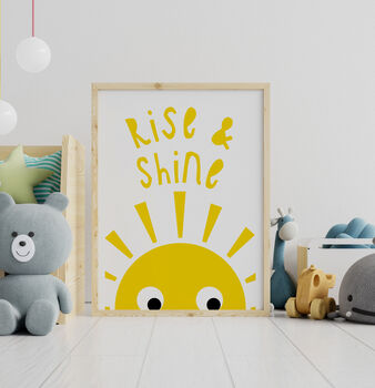 Rise And Shine Childrens Sunshine Print, 2 of 3