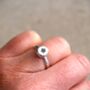 Sterling Silver Star Pebble Ring, thumbnail 2 of 2