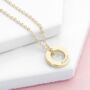 Personalised Plated Mini Ring Necklace, thumbnail 4 of 7