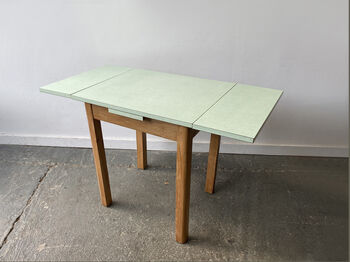 Vintage Draw Leaf Kitchen Dining Table With Formica Top, 3 of 8