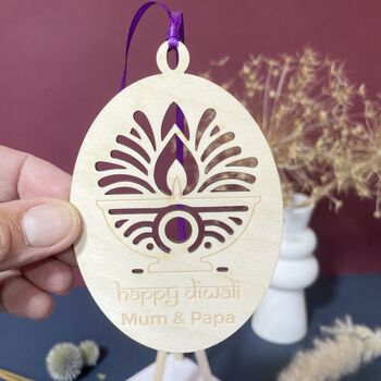 Personalised Keepsake Diwali Card, 6 of 10