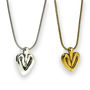 Gold Vermeil Heart Necklace, thumbnail 2 of 6