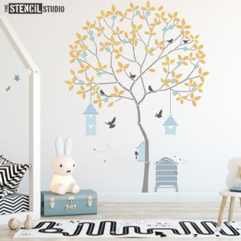 Round Tree With Birds And Bees Stencil Pack, 2 of 10