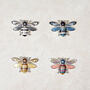 Embroidered Bee Scarf And Brooch Set, thumbnail 5 of 6