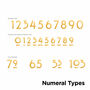 Premium Gold/Brass House Numbers, thumbnail 6 of 9