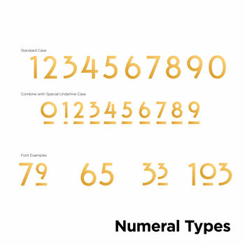 Premium Gold/Brass House Numbers, 6 of 9