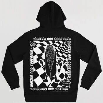 Maized And Confused Women's Back Print Festival Hoodie, 3 of 3