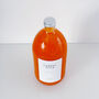Clear Glass Bottle With Screw Lid And Personalised Waterproof Label, thumbnail 3 of 9