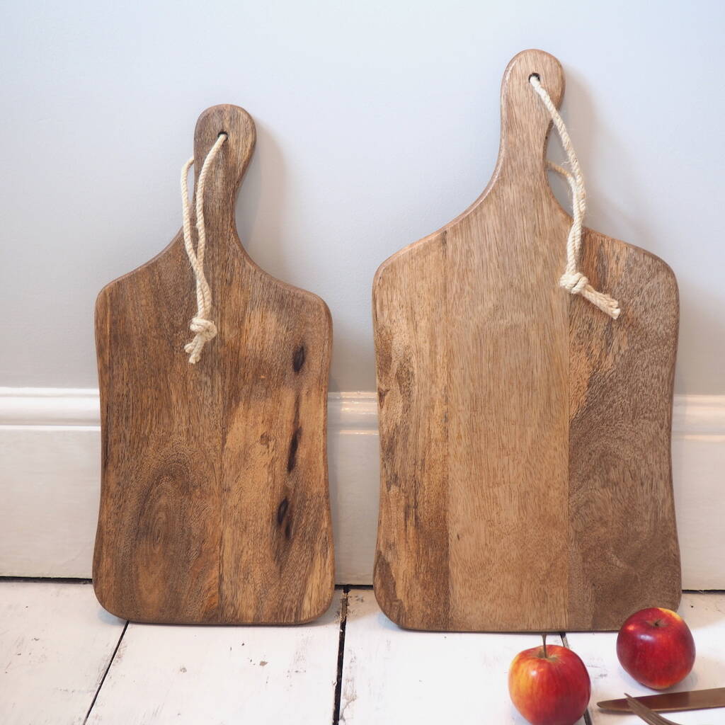 Long wooden chopping board