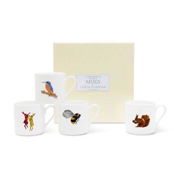 'Countryside Designs' Espresso Mugs And Coffee Gift Set, 3 of 3