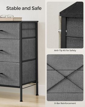 Chest Of Drawers Bedroom Storage Organiser Unit, 5 of 12