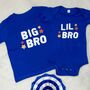 Big Bro Lil Bro Stars T Shirt Set, thumbnail 1 of 2