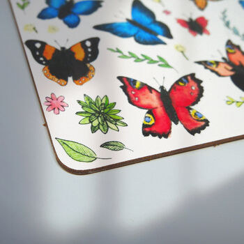 Melamine And Cork Butterflies Placemats, 3 of 7