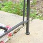 Vintage Grey Arch Backed Garden Bench, thumbnail 6 of 11
