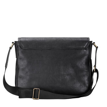 Men's Soft Leather Messenger Bag 'Livorno', 7 of 12