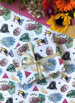 David Attenborough Wrapping Paper, Fun Nature Gift Wrap, 9 of 11
