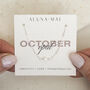October Birthstone Opal Sterling Silver Bracelet, thumbnail 1 of 5