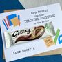 Personalised Teacher/Ta Thank You Chocolate Card, thumbnail 3 of 4