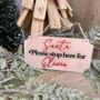 Personalised Santa Please Stop Here Sign, thumbnail 1 of 2