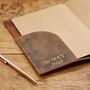 Personalised Heart Buffalo Leather Refillable Journal, thumbnail 5 of 12