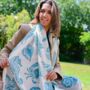 Oceancore Print, Crabs, Starfish, Shells And Lobsters Scarf In Personalised Gift Box, thumbnail 1 of 3