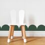 Fabric Scallop Edge Wall Stickers, thumbnail 3 of 7