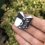 'Stay In' Introvert Personalised Books Enamel Pin, thumbnail 2 of 6